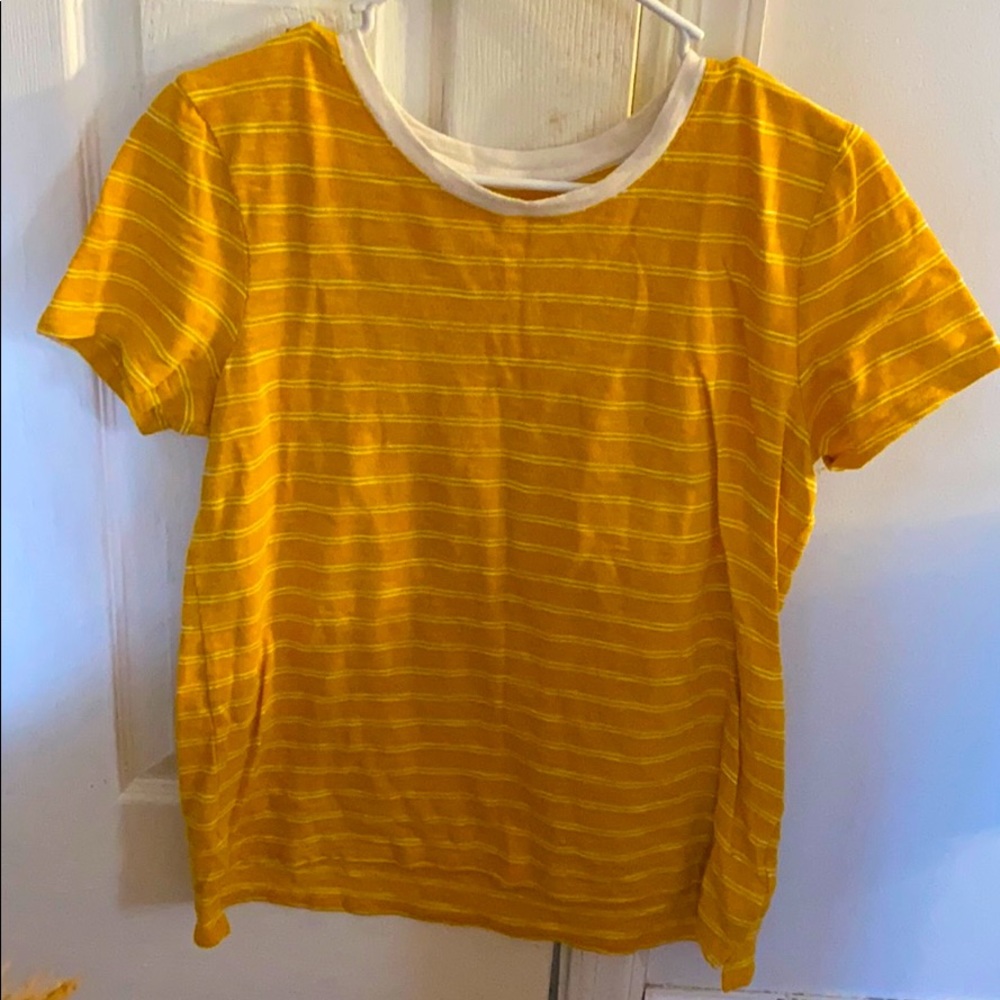 Yellow striped Old Navy tee